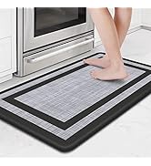 Mattitude Kitchen Mat and Rugs Cushioned Kitchen mats ,17.3"x 28",Non-Skid Waterproof Kitchen Rug...