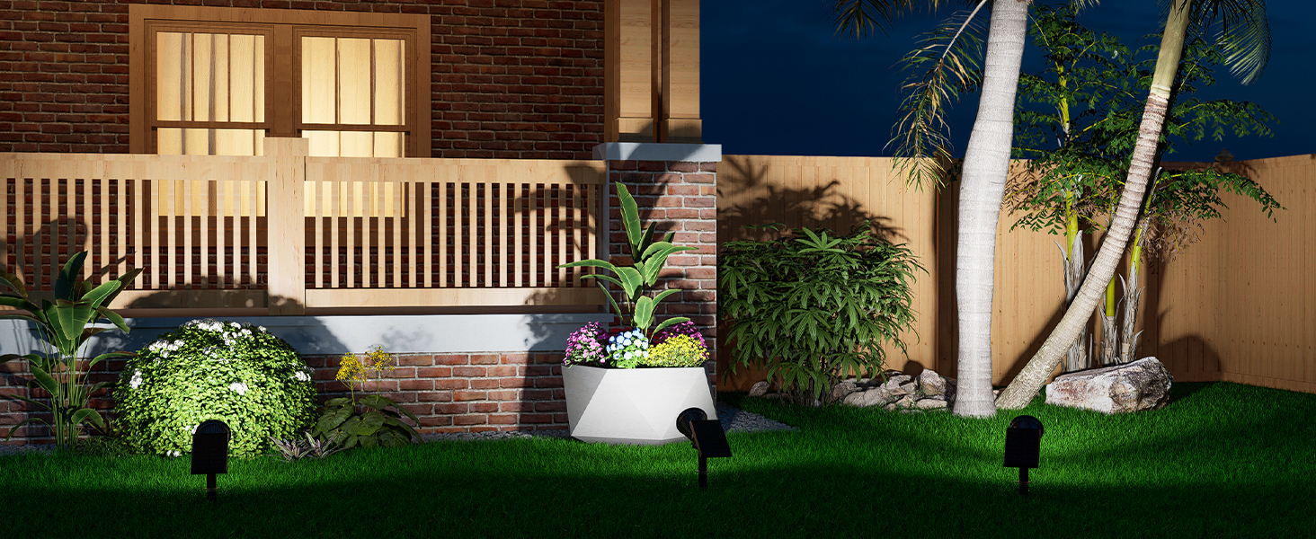 solar tree spot lights outdoor