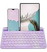 Macally Small Bluetooth Keyboard for Tablet and Phone - Universal Multi Device Compatibility - Re...
