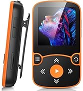 AGPTEK 64GB MP3 Player with Clip, Bluetooth 5.3 Lossless Sound with FM Radio, Voice Recorder for ...