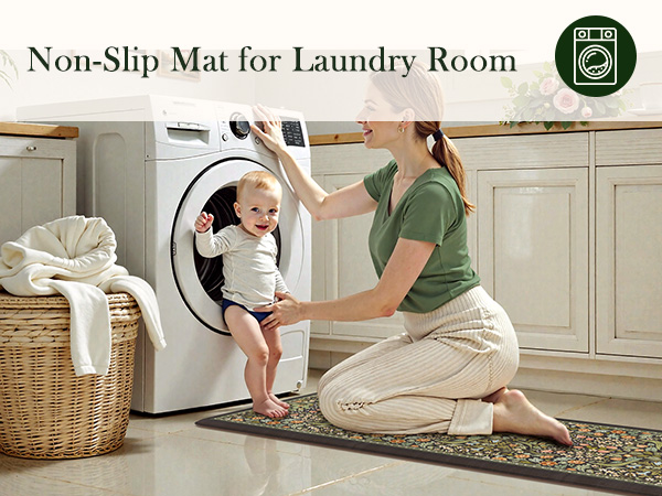 Vintage Spring Floral Kitchen Mats