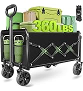 Wagons Carts Foldable - Collapsible Wagon Cart with Wheels – Folding Foldable Wagon Small Portabl...