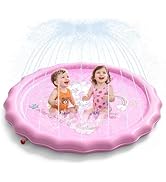 QPAU Splash Pads for Toddlers 1-3, Durable 67" Baby Splash Pad, Outdoor Sprinkler for Kids Toddle...