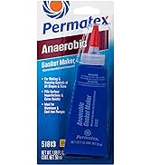 Permatex 51813 Anaerobic Gasket Maker, 50 ml Tube , Red, Packaging may vary.