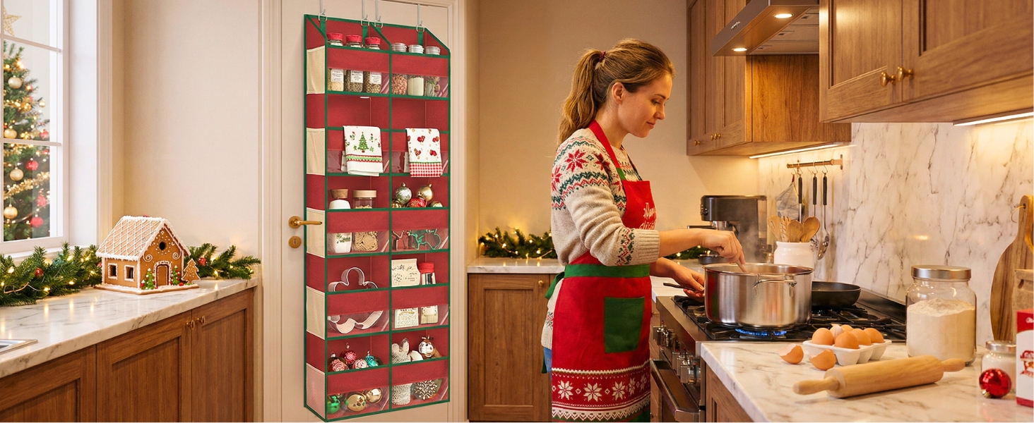 Red over the door organizer ofiray home