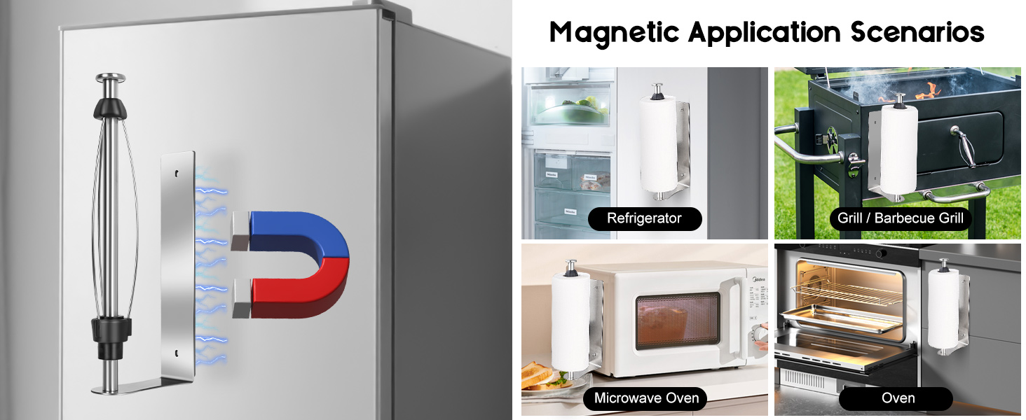 magnetic paper towel holder