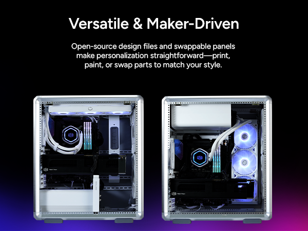 MasterFrame 500 Mesh ARGB Silver-Versatile &amp; Maker-Driven
