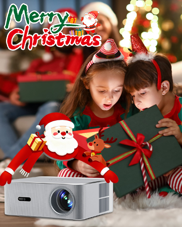Projector, projector with wifi and bluetooth, 4k projector, movie projector, projector for bedroom