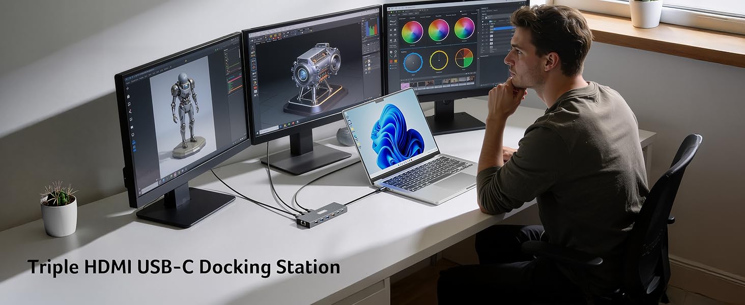 3 HDMI Docking Station