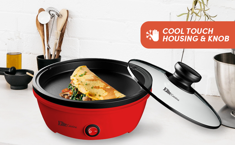 cool touch housing and knob