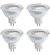 CTKcom MR16 5W AC/DC 12V COB LED Bulbs(4 Pack) Bi Pin Base, G5.3 50W Halogen Light Equivalent,Dim...