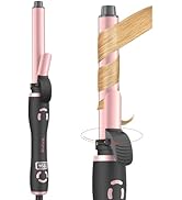 Rotating Curling Iron - Automatic Curling Wand 1 Inch for Long Hair, Fast Heating Self Spinning H...