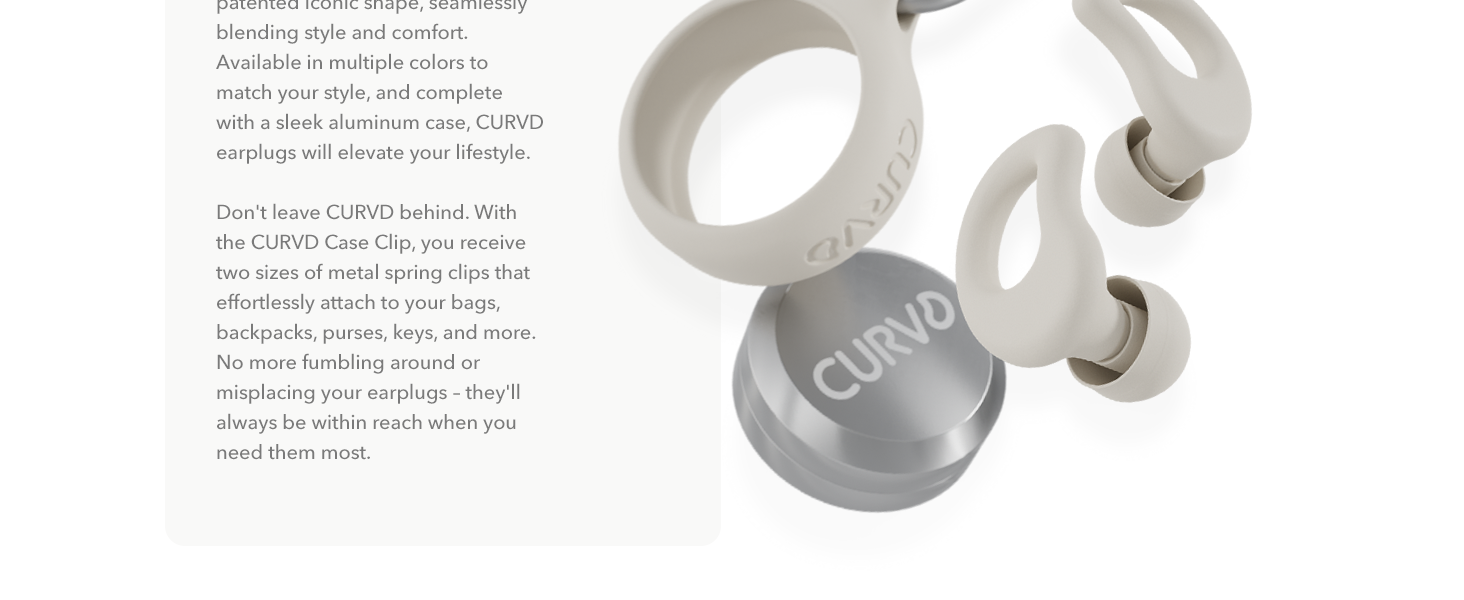 CURVD Everyday Earplug Bundle Honey Soften the Sound