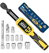 YIYEIE 1/4" Digital Torque Wrench Set | 13.5-265 in-lb | ±1% Accuracy | Deep-Reach Head | Smart A...