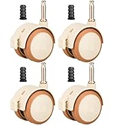 Hemobllo 4pcs Silent Swivel Furniture Casters Brakes Crib Wheel Accessories for Effortless Mobili...