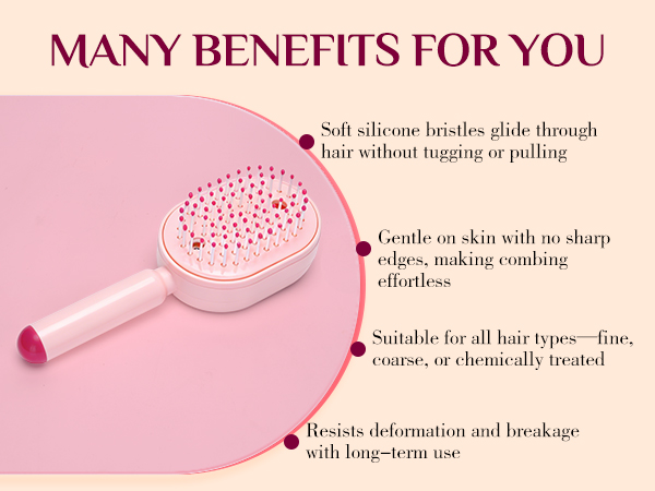 self cleaning hair brush