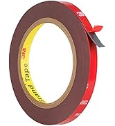 Double Sided Tape Heavy Duty, Waterproof Mounting Foam Tape, 33ft Length, 0.39in Width, Strong Ad...