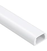 Wire Covers for 2 Cords, 68in (4X L17in) Wire Hider on Wall Mounted, White Cord Cover Kit, Cable ...