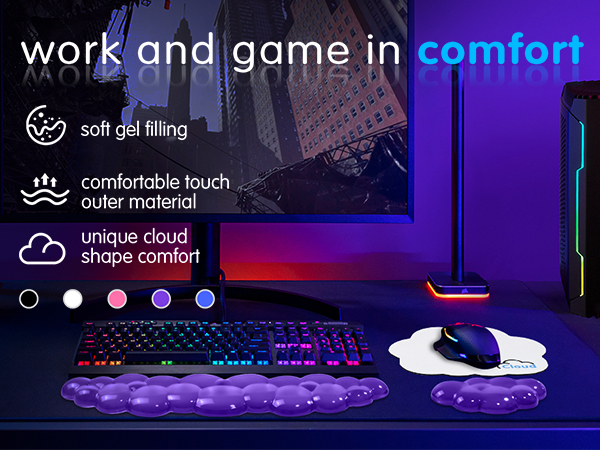 cloud keyboard wrist rest