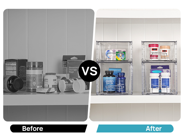 Comparison before and after storage
