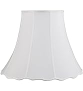 Aspen Creative 34005 Transitional Scallop Bell Shape Spider Construction Lamp Shade in White, 20"...