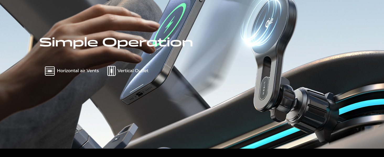 Qi2 Magsafe Car Mount Charger