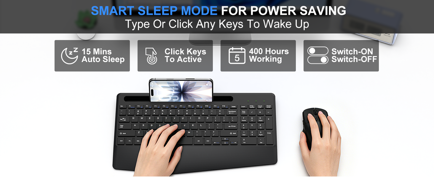 ergonomic keyboard and mouse wireless
