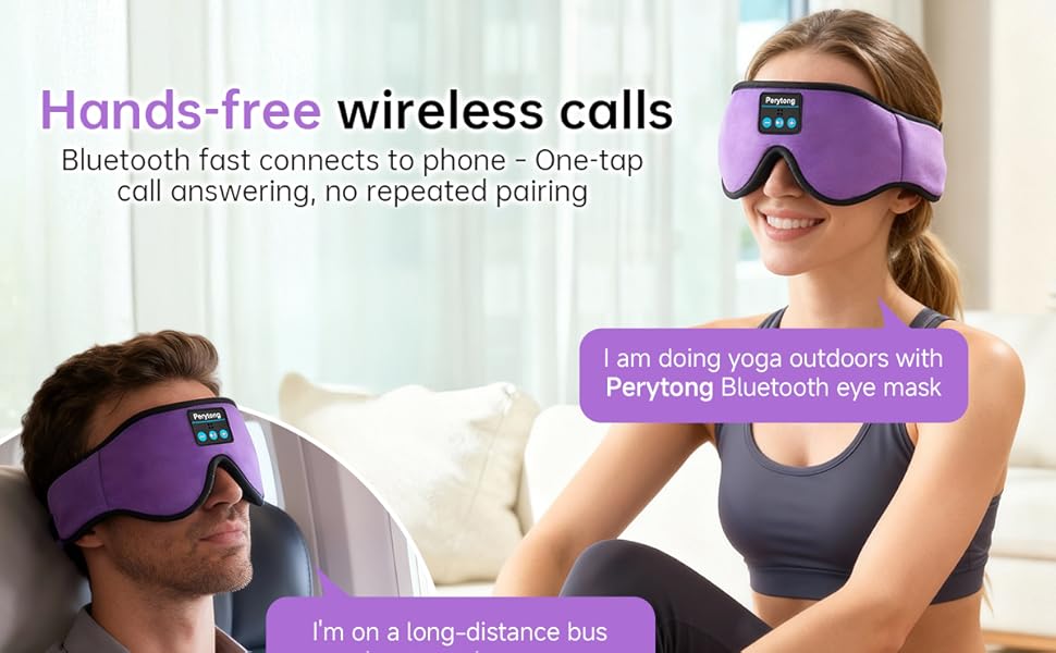 Bluetooth sleep mask, sleep headphones, eye mask with headphones, sleeping headphones