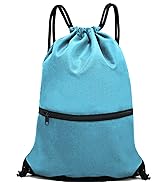 sky blue drawstring bag