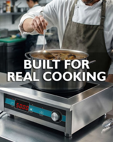 BUILT FOR REAL COOKINGInduction designed around how people actually cook