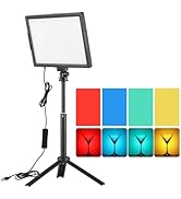 Andoer Desktop LED Video Light 15W LED Fill Light Panel with Tripod Light Stand Conference Lighti...
