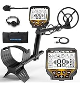 GDDREAM Metal Detector for Adults Professional, Rechargeable 1800mAh [Up to 18 Hours], High Accur...