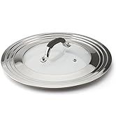 WishDirect 15 Inch Large Universal Pans Pots Lid Cover Fits 11/12/13/14/15" Frying Pans/Pots/Woks...