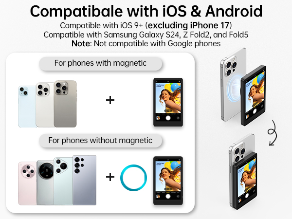 vlog selfie monitor screen iphone