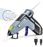 WORKPRO 3.6V Cordless Hot Glue Gun (Upgrade), Fast Preheating, Smart Power-Off, USB-C Rechargeabl...