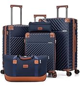 Luggage Sets 5 Piece Suitcases with Wheels, Suitcase Set ABS Hard Case Luggage with TSA Lock Spin...