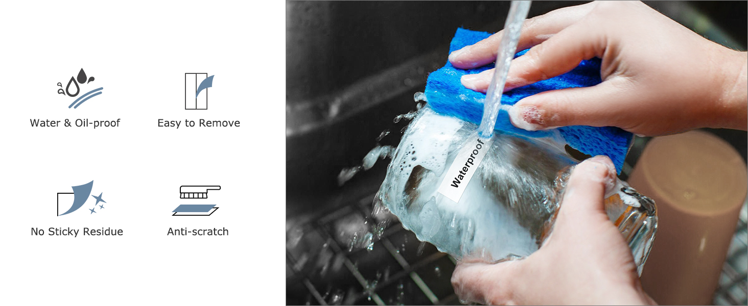 Laminated label paper: Waterproof, oil-proof, scratch-resistant