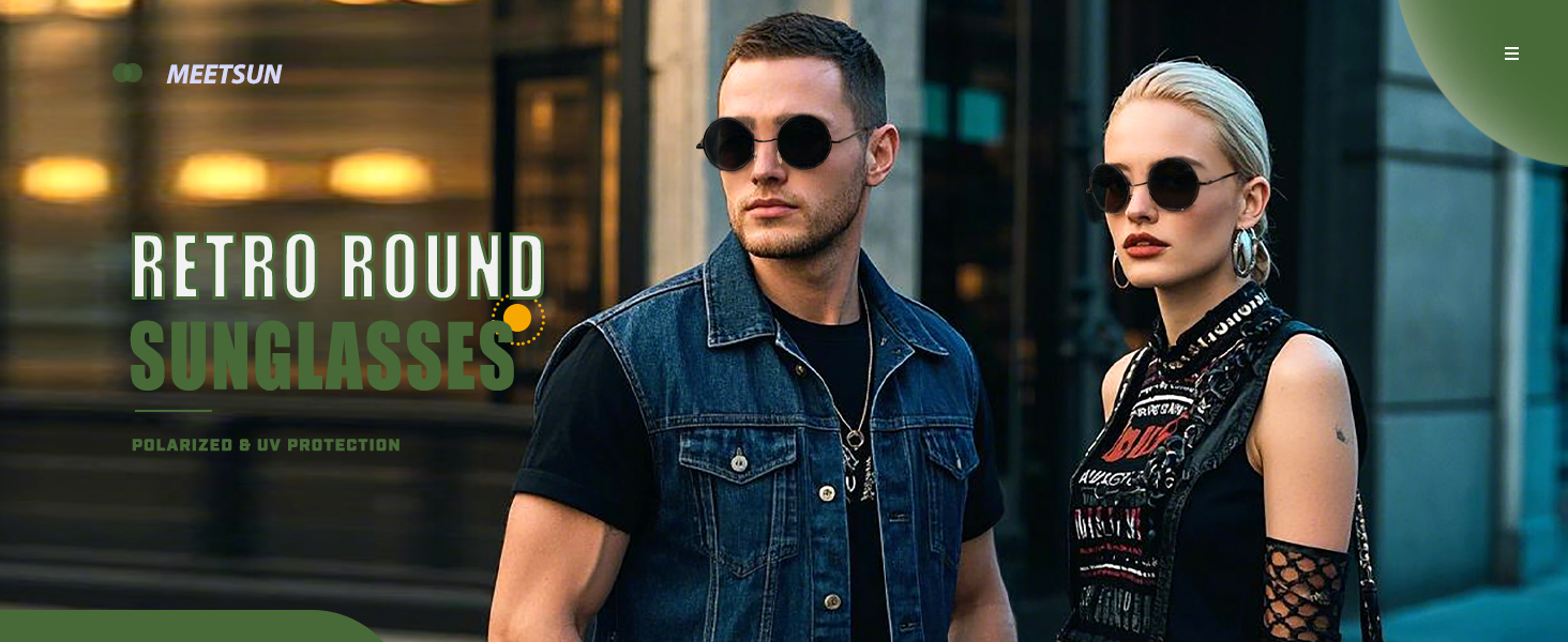 Small Round Polarized Sunglasses