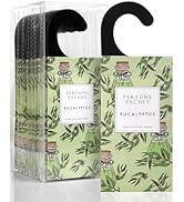 ROSE COTTAGE Large 12 Packs Eucalyptus Hanging Closet Air Freshener Scented Sachets Long Lasting ...