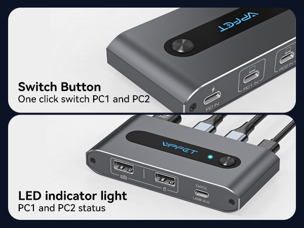 kvm switch 1 monitors 2 computers kvm switch hdmi usb c kvm 4k kvm switch hdmi 2 port box