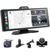 Haudio Portable Car Stereo,HD Touchscreen for All Vehicles,with Apple CarPlay &amp; Android Auto with...