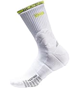 HideFxxx Player Edition ProX+ Basketball Socks, Cushioned Socks for Men, White/Black