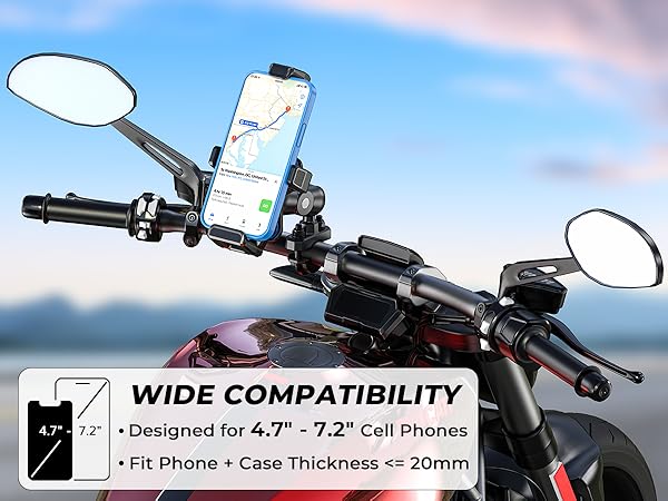anti vibration phone holder motorcycle