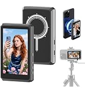 Vlog Selfie Monitor Screen for Phone, Wireless Magnetic Back Camera Monitor for iPhone Android, S...