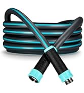Garden Water Hose, Durable Heavy Duty Hybrid Material, Kink-Free with Swivel Grips and Anodized C...