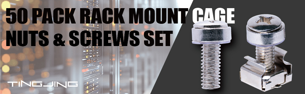 50 PACKRACK MOUNT CAGE NUTS &amp;amp;amp;S CREWS SET