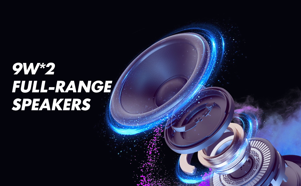 Full Stereo Sound with Volume Control