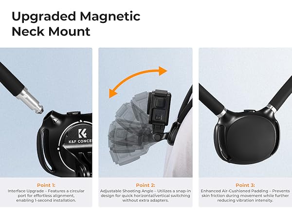 action camera neck mount