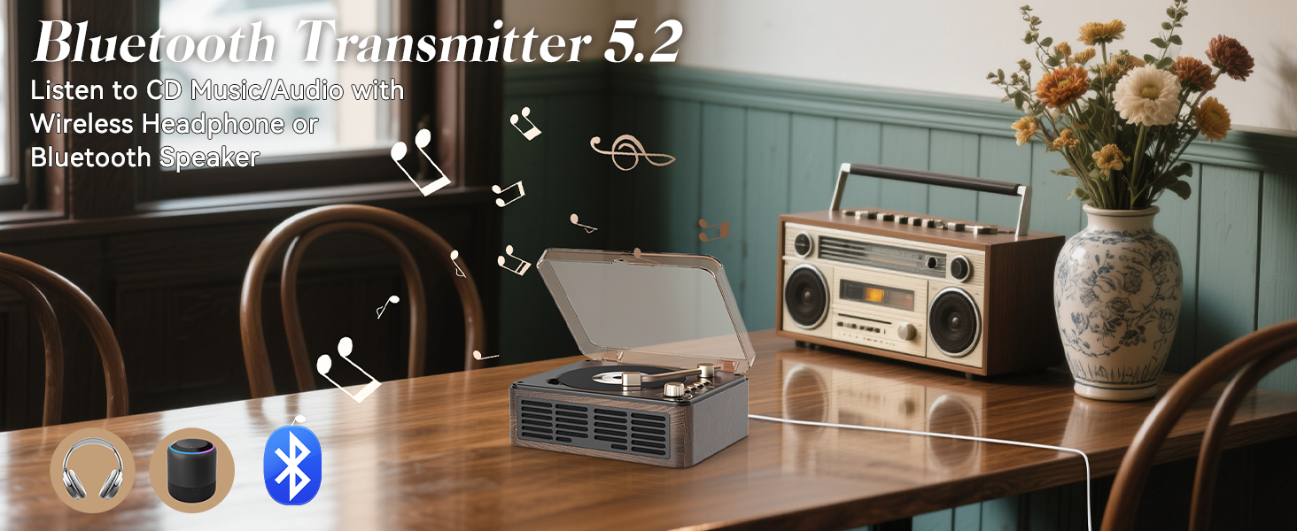 portable cd player with bluetooth