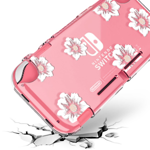 Switch Lite clear case flower